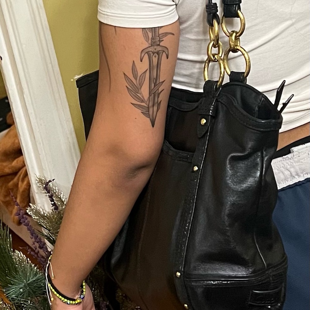 Coach shoulder bag black